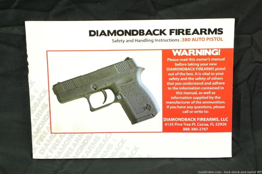 Diamondback DB380 Sidekick .380 ACP 2.8" Semi-Auto Micro-Compact Pistol-img-29