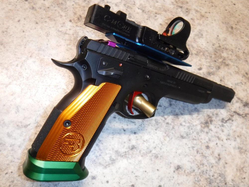 CZ 75 TS Czechmate Parrot 9mm, Cmore fixed red dot -img-7