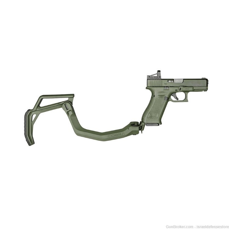 FAB DEFENSE Cobra - Quick Deployment Folding Glock Stock - Green-img-0
