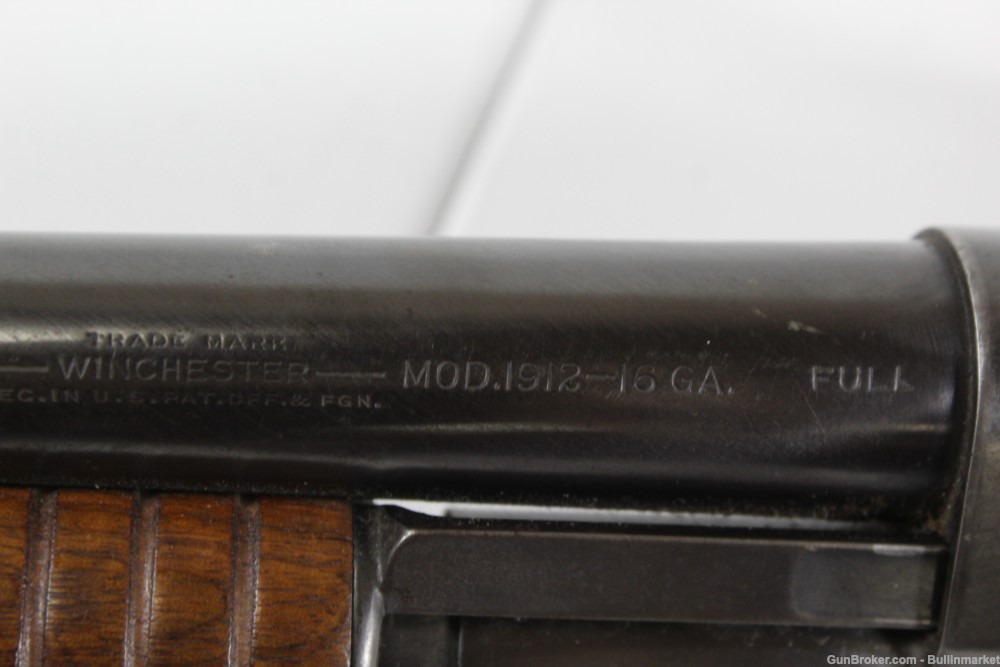 Winchester 1912 16 Gauge Pump Action Shotgun 26" Barrel Mfg 1913-img-10