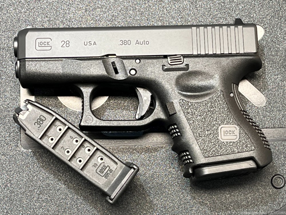 Glock 28, GEN 3 Semi-auto Safe Action Sub-Compact 380 ACP 3.43" NO CC FEES -img-1