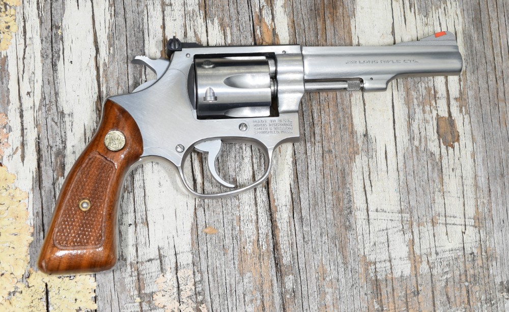 Smith & Wesson Model 63 .22LR 4" Stainless Revolver 1981-img-5