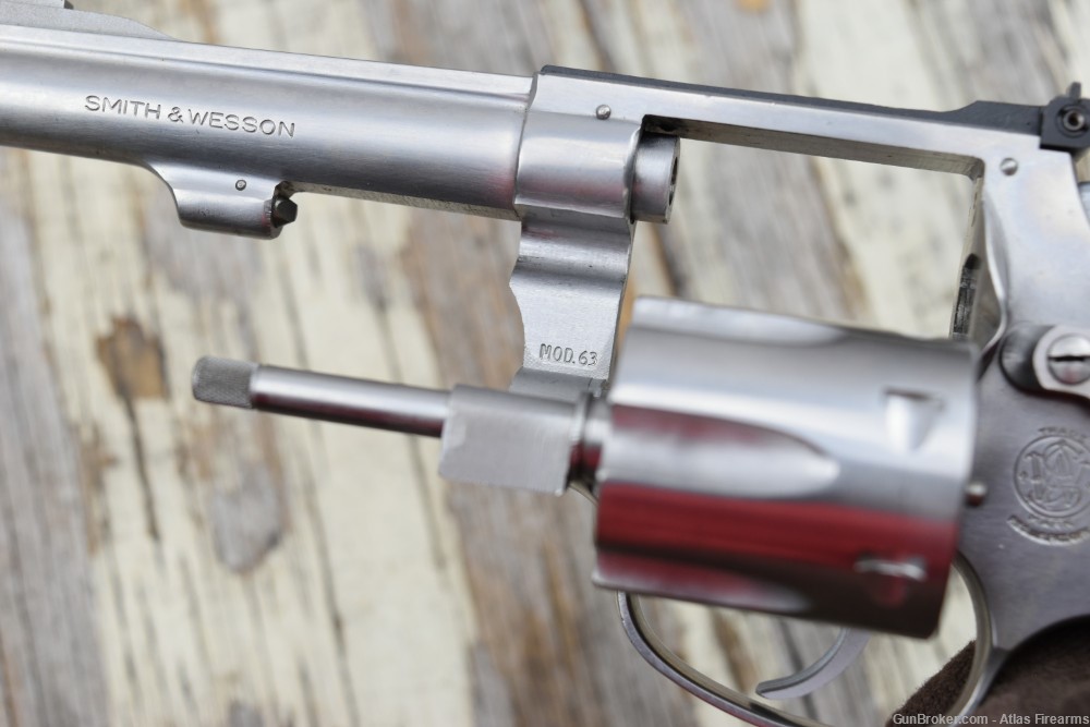 Smith & Wesson Model 63 .22LR 4" Stainless Revolver 1981-img-25