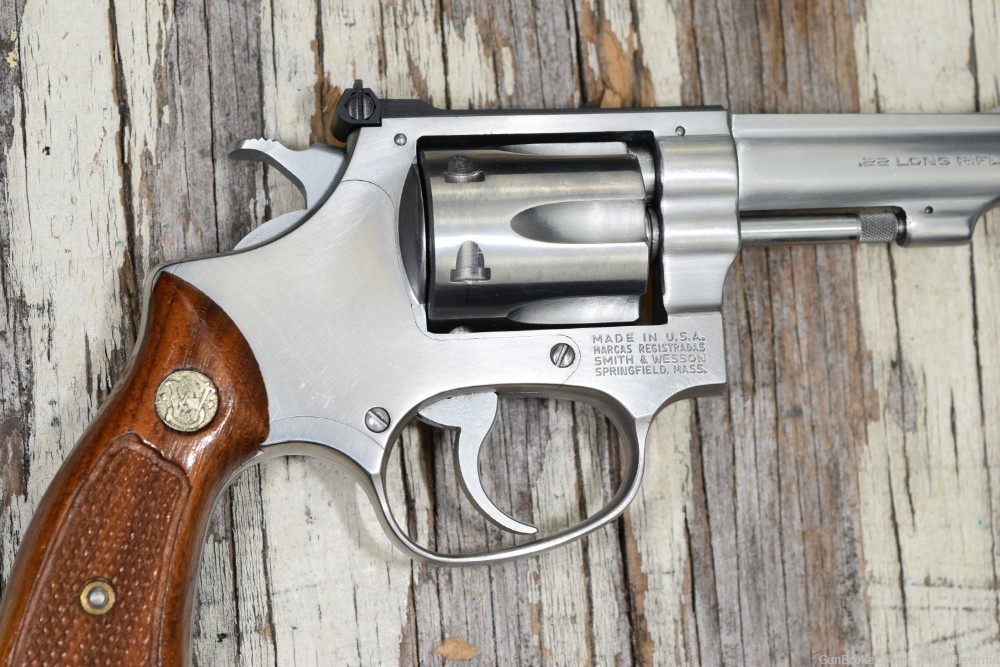 Smith & Wesson Model 63 .22LR 4" Stainless Revolver 1981-img-7