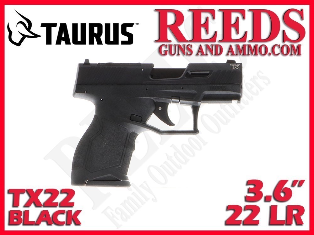 Taurus TX22 Compact No Thumb Safety Black 22 LR 3.6in 2-13Rd Mags 1-TX22231-img-0