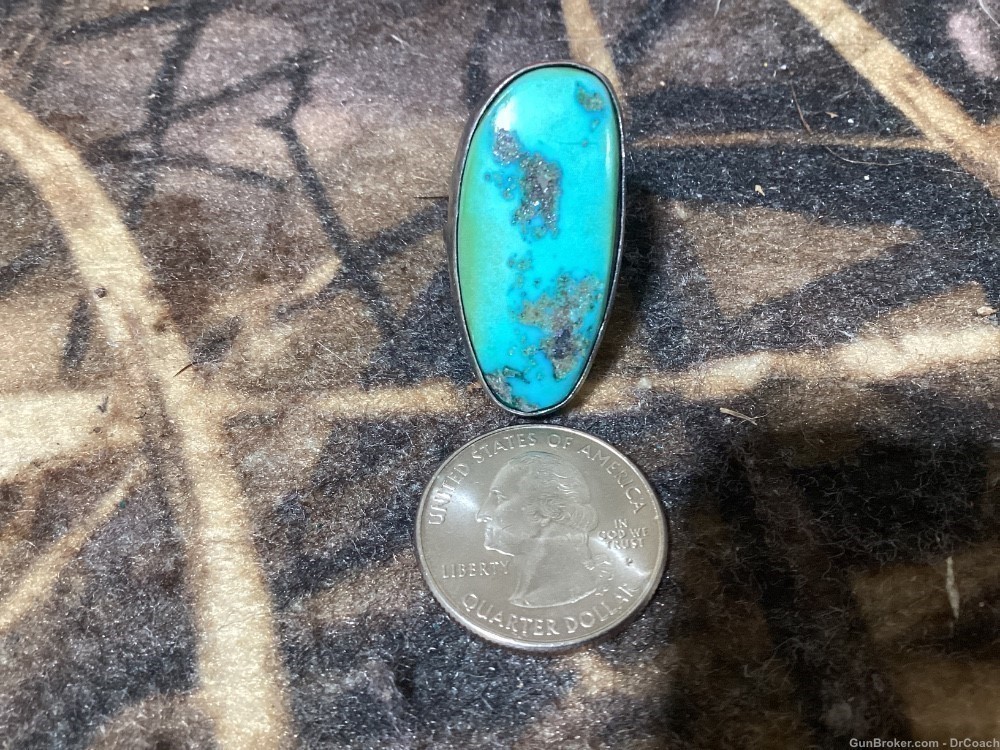 Vintage turquoise silver ring-img-0