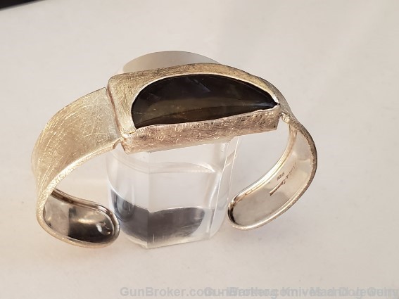Balaam Design by Monica Zamora Cuff Bracelet.Sterling/Azurite Stone*REDUCED-img-0