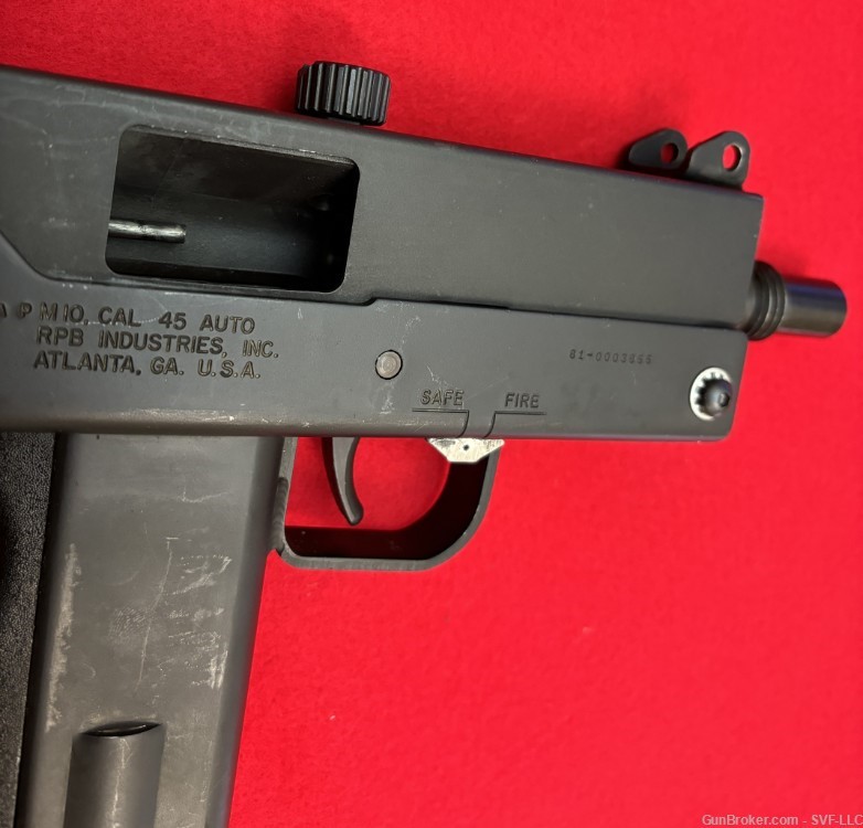 RPB Industries M10 45ACP SEMI-AUTO Pistol Used 1 Mag Black M-10 45 Auto MAC-img-6