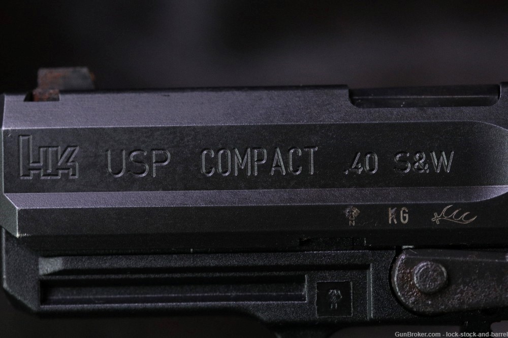 Heckler & Koch H&K USP Compact .40 S&W Double Action Semi Auto Pistol NO CA-img-13