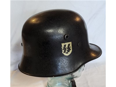 RARE! WW2 WWII German early Allgemeine SS M18 Steel Helmet DRP Thale 1930! 