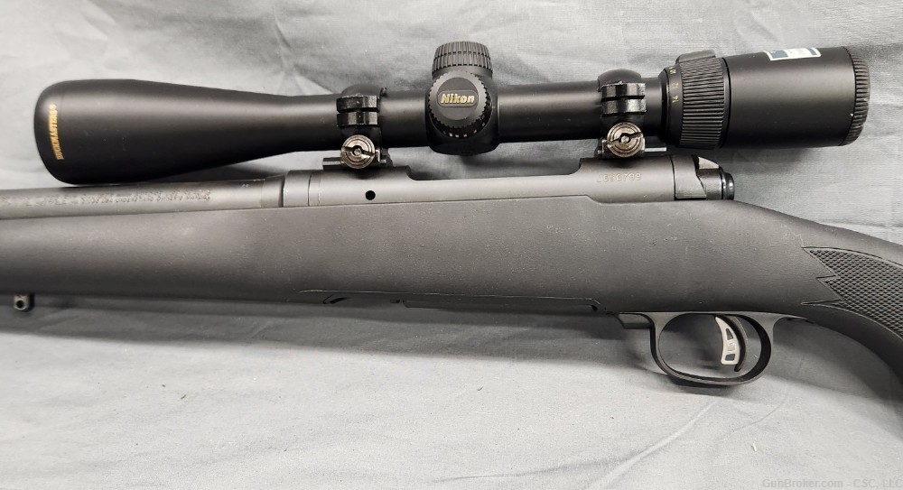 Savage model 11 rifle .223 Rem 24" synthetic with Nikon scope-img-17