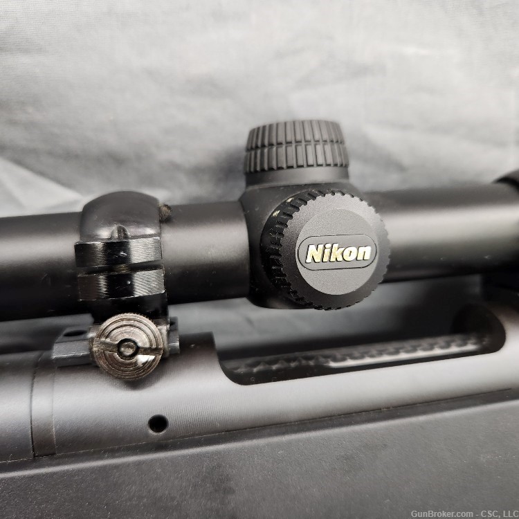 Savage model 11 rifle .223 Rem 24" synthetic with Nikon scope-img-23