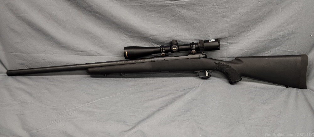 Savage model 11 rifle .223 Rem 24" synthetic with Nikon scope-img-15