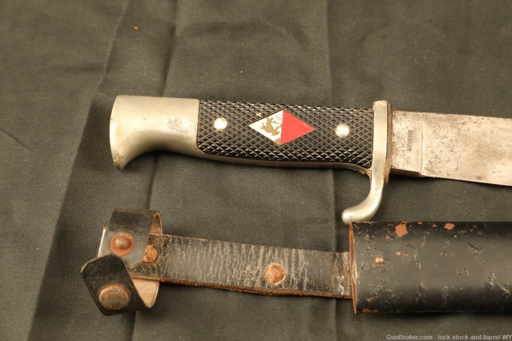Vintage German Boy Scout Fixed Blade Knife w/ Scabbard-img-2