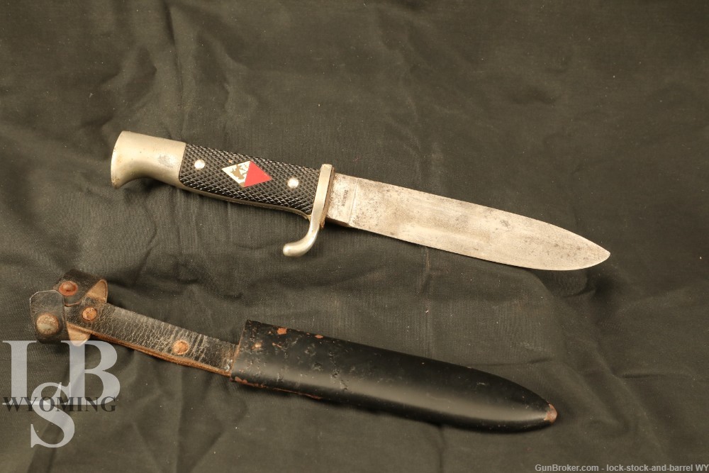 Vintage German Boy Scout Fixed Blade Knife w/ Scabbard-img-0