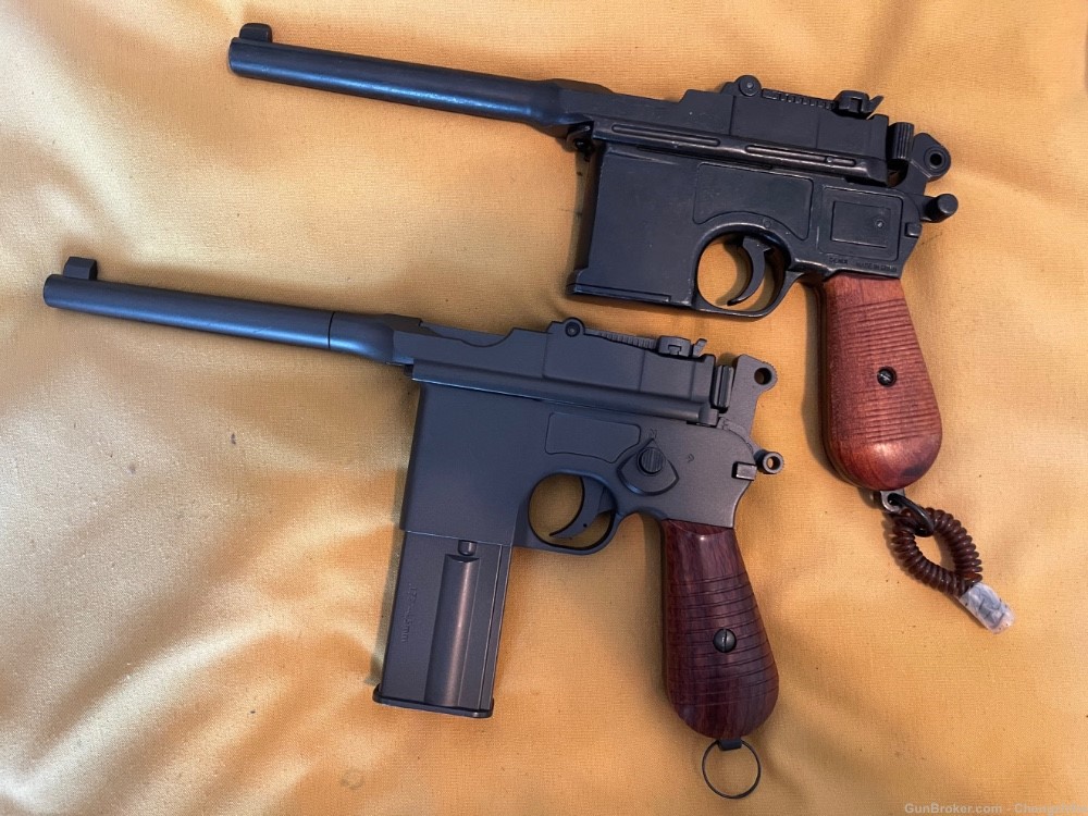 Mauser 712 Air pistol and C96 Broomhandle Dummy -img-0