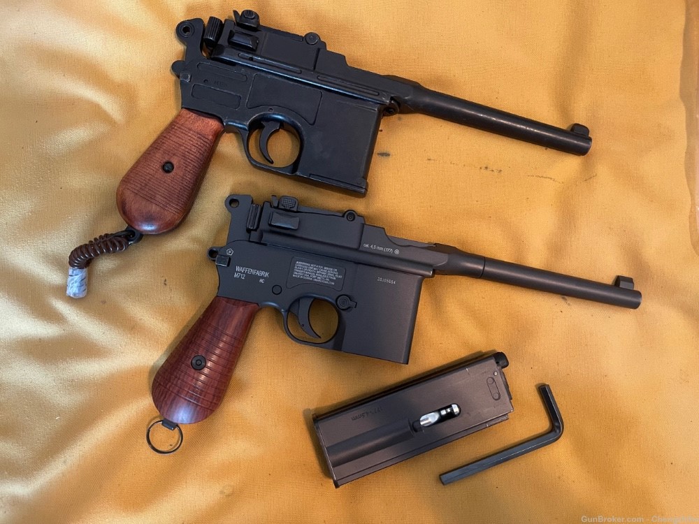 Mauser 712 Air pistol and C96 Broomhandle Dummy -img-1