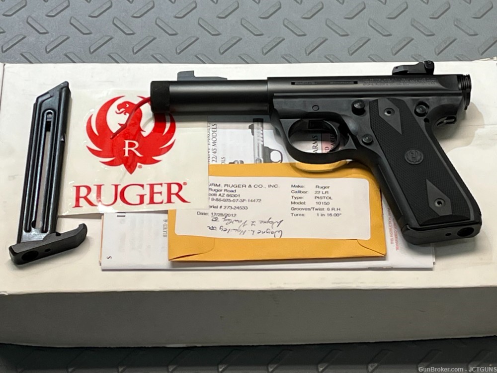 Ruger 22/45 Threaded Barrel Semi Auto Rimfire Handgun .22LR NO CC FEES-img-3