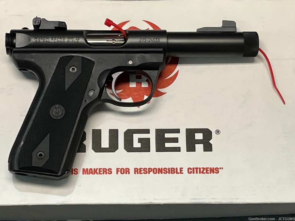 Ruger 22/45 Threaded Barrel Semi Auto Rimfire Handgun .22LR NO CC FEES-img-6