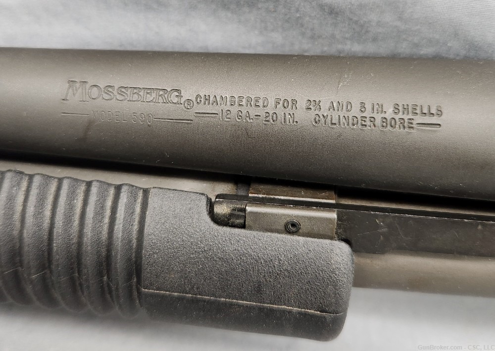 Mossberg 590 shotgun 12 gauge 20" 8+1 with ghost ring sight-img-21