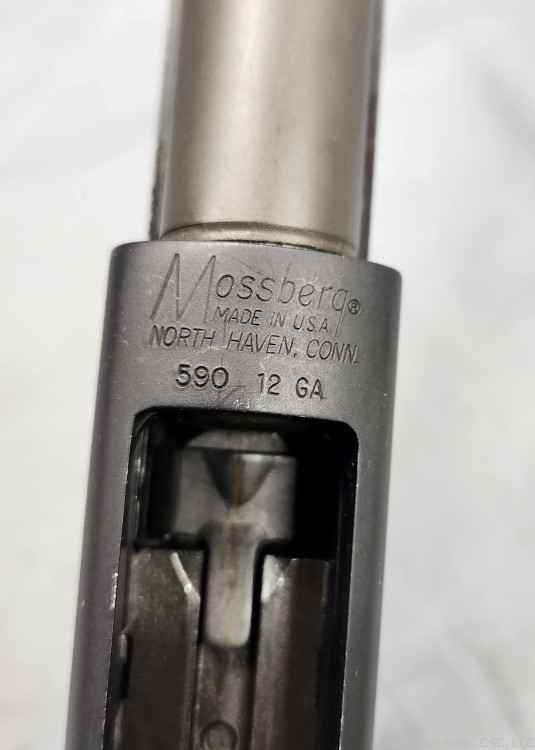 Mossberg 590 shotgun 12 gauge 20" 8+1 with ghost ring sight-img-14