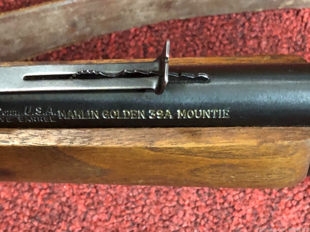 MARLIN 39A MOUNTIE 22LR RIFLE 1965 MANUFACTURE DATE-img-22