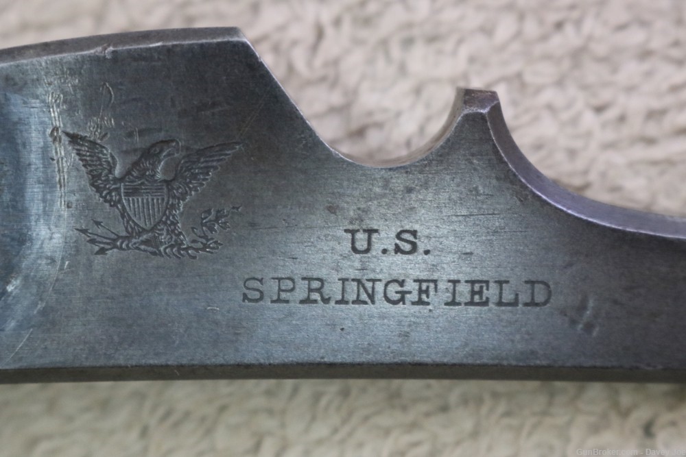 Very nice original 1863 Springfield musket lockplate-img-1
