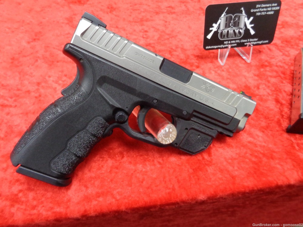 Springfield XD MOD 2 9mm Two Tone Crimson Trace Laser CT Stainless I TRADE -img-1