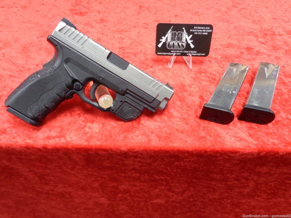 Springfield XD MOD 2 9mm Two Tone Crimson Trace Laser CT Stainless I TRADE -img-0