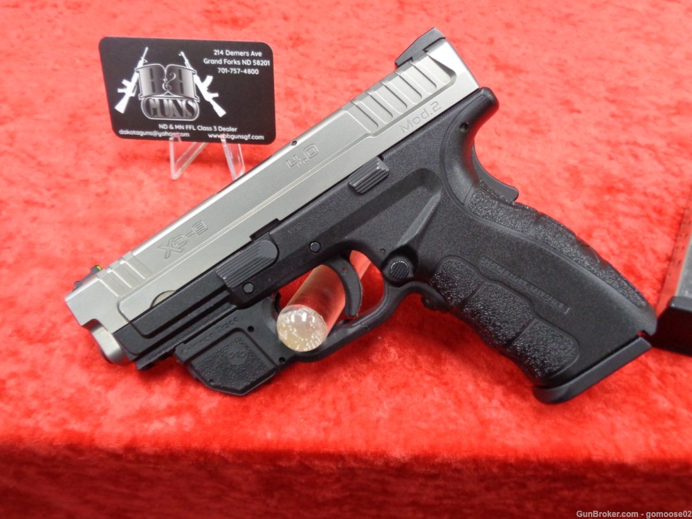 Springfield XD MOD 2 9mm Two Tone Crimson Trace Laser CT Stainless I TRADE -img-7