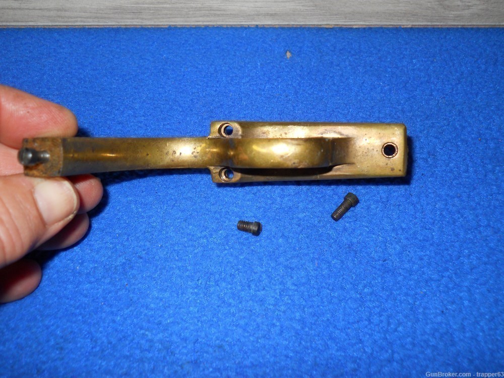 NAVY ARMS 1851 BP 36ca. BRASS TRIGGER GUARD w/ MAINSPRING & SCRS #A520-img-1