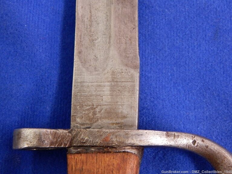 WW1-WW2 Turkish Mauser Rifle Bayonet with Scabbard-img-8