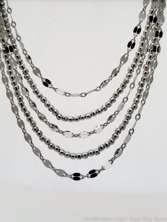 925 Sterling Silver Bib Necklace & Earrings. SS50. *REDUCED*-img-1