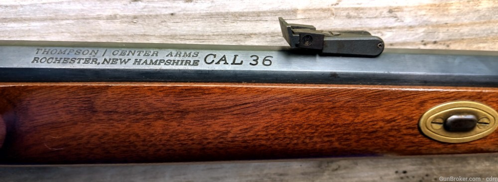 Thompson Center Arms 36 cal pre - Seneca muzzleloader rifle. Beautiful wood-img-4