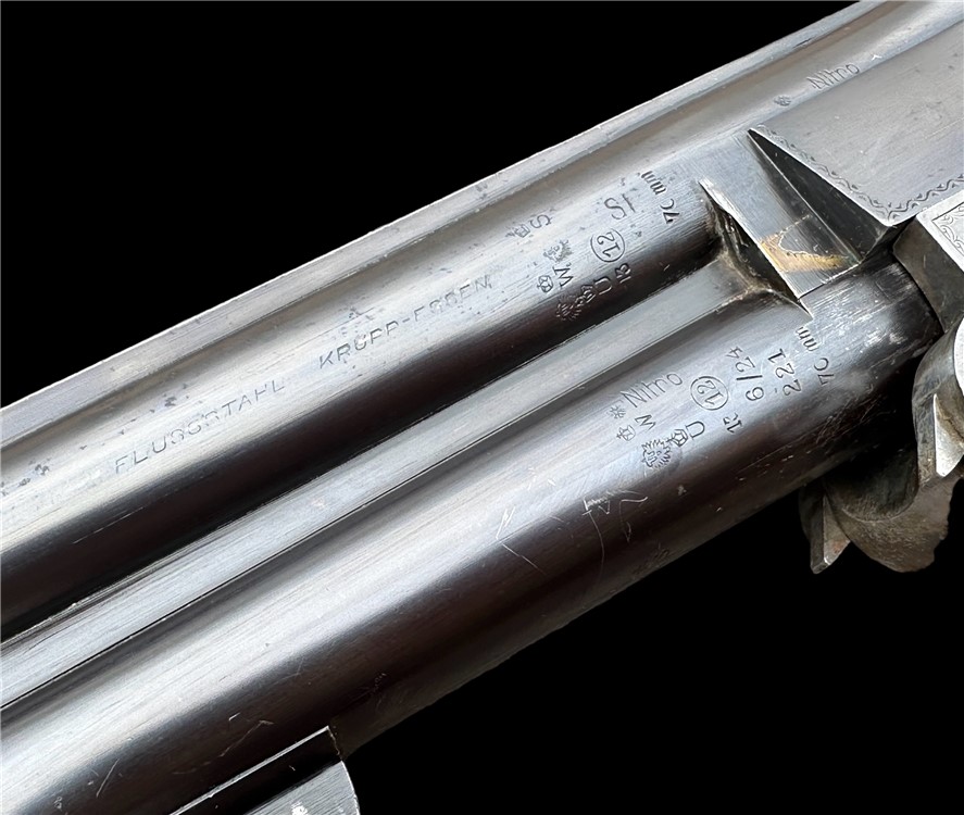 Christoph Funk 12 gauge Over & Under Shotgun Suhl engraved C&R German -img-18