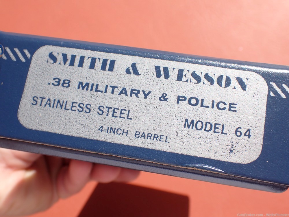 SMITH & WESSON MODEL 64 FACTORY .38 MILTARY & POLICE STAINLESS ORIGINAL BOX-img-9