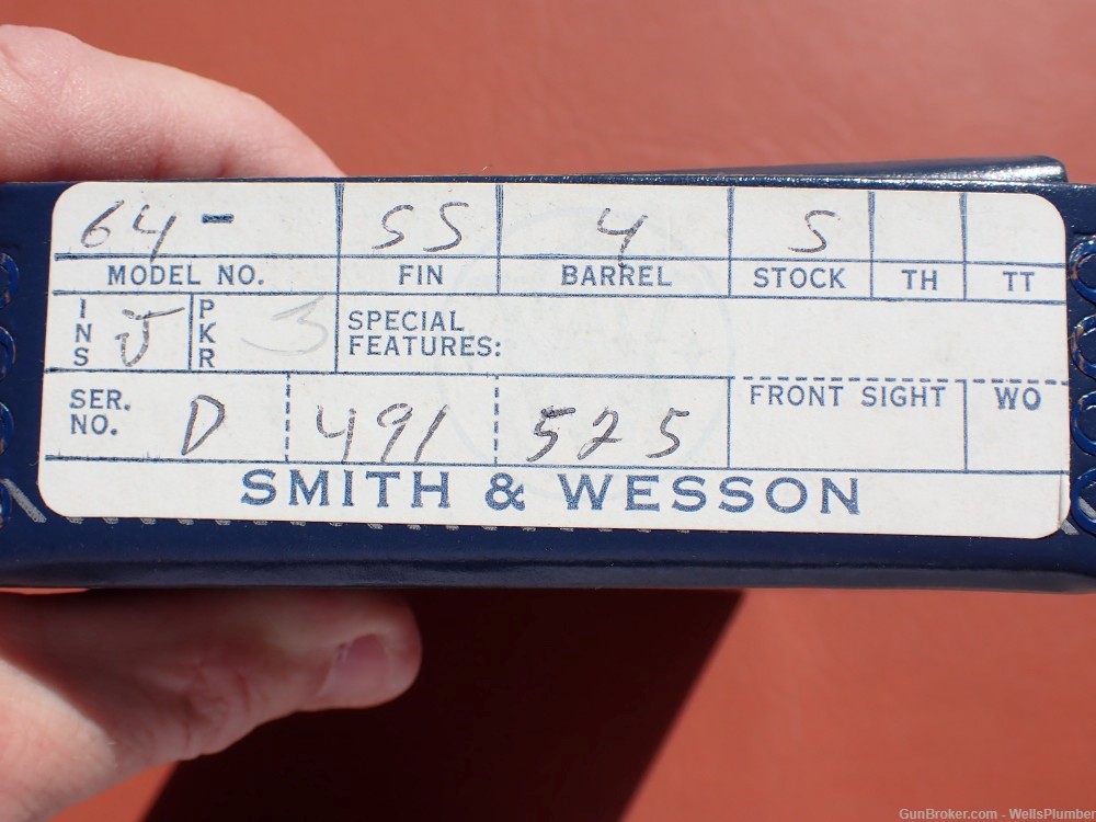 SMITH & WESSON MODEL 64 FACTORY .38 MILTARY & POLICE STAINLESS ORIGINAL BOX-img-3