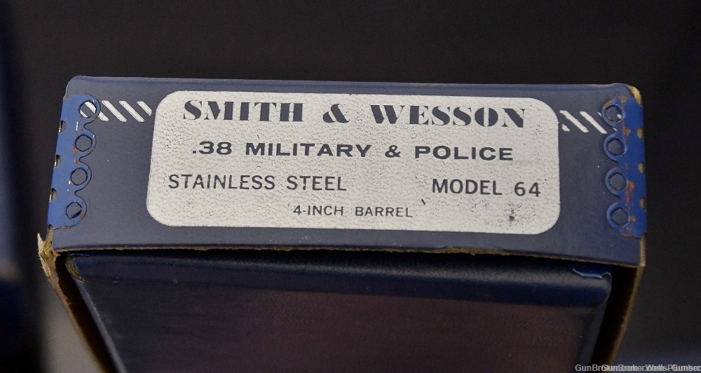 SMITH & WESSON MODEL 64 FACTORY .38 MILTARY & POLICE STAINLESS ORIGINAL BOX-img-12