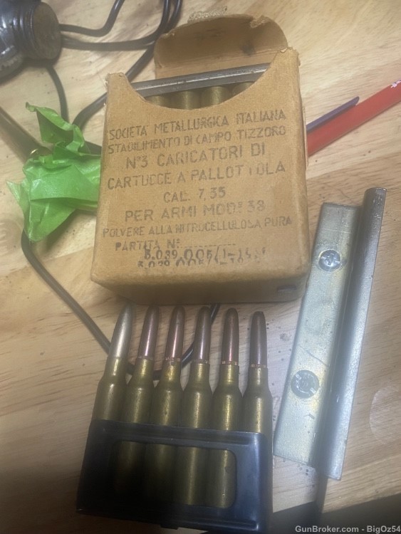 7.5 Carcano military ammo with clips -img-0