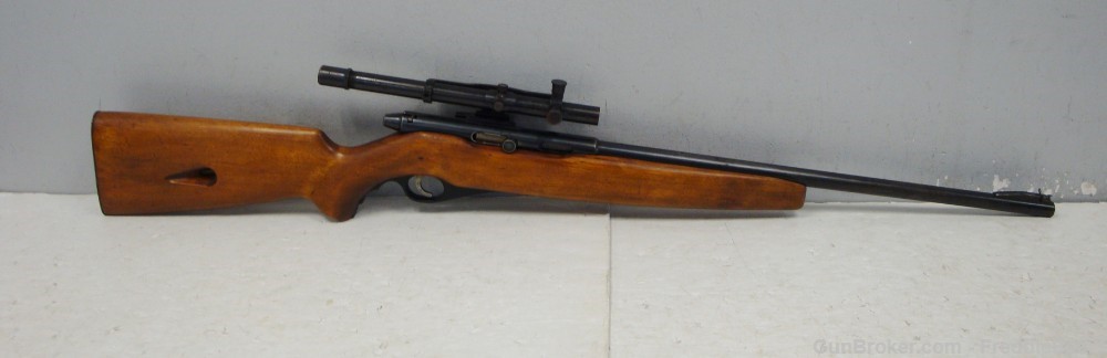 Mossberg 51M (b) .22LR Semi Auto Rifle w/ Old Weaver Scope & Msbg # 6 Mount-img-0