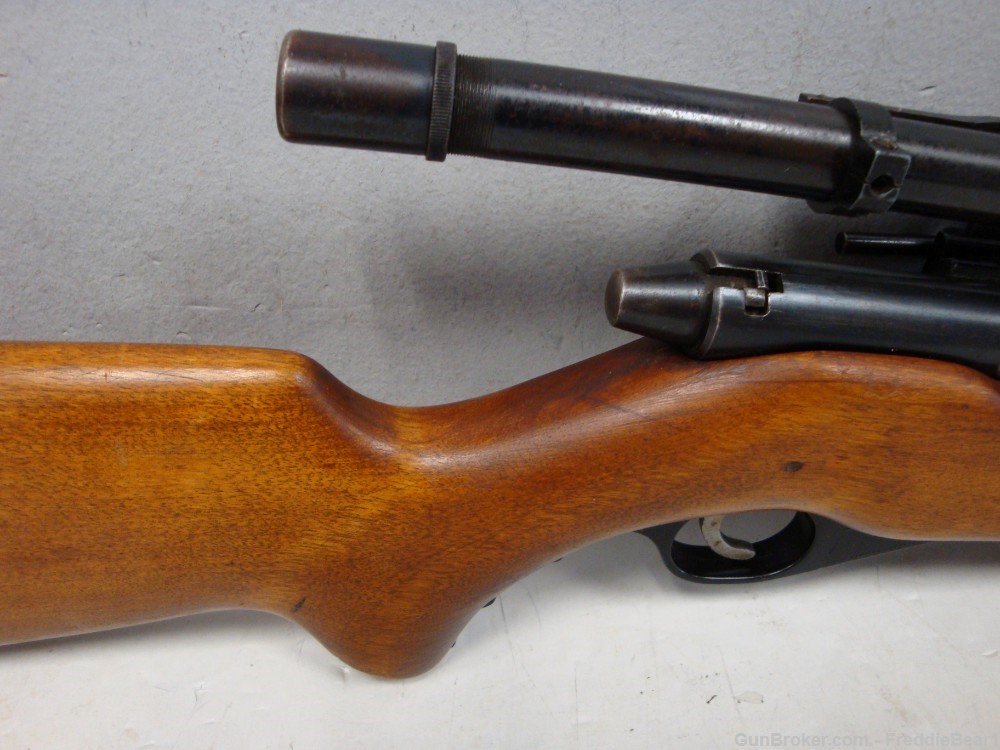 Mossberg 51M (b) .22LR Semi Auto Rifle w/ Old Weaver Scope & Msbg # 6 Mount-img-3