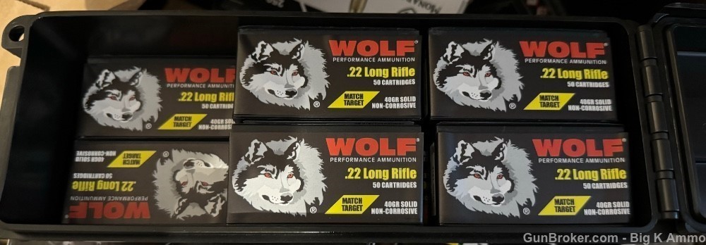 Wolf Match 22LR .22 Long Rifle match target 500 Rounds w/ can-img-0