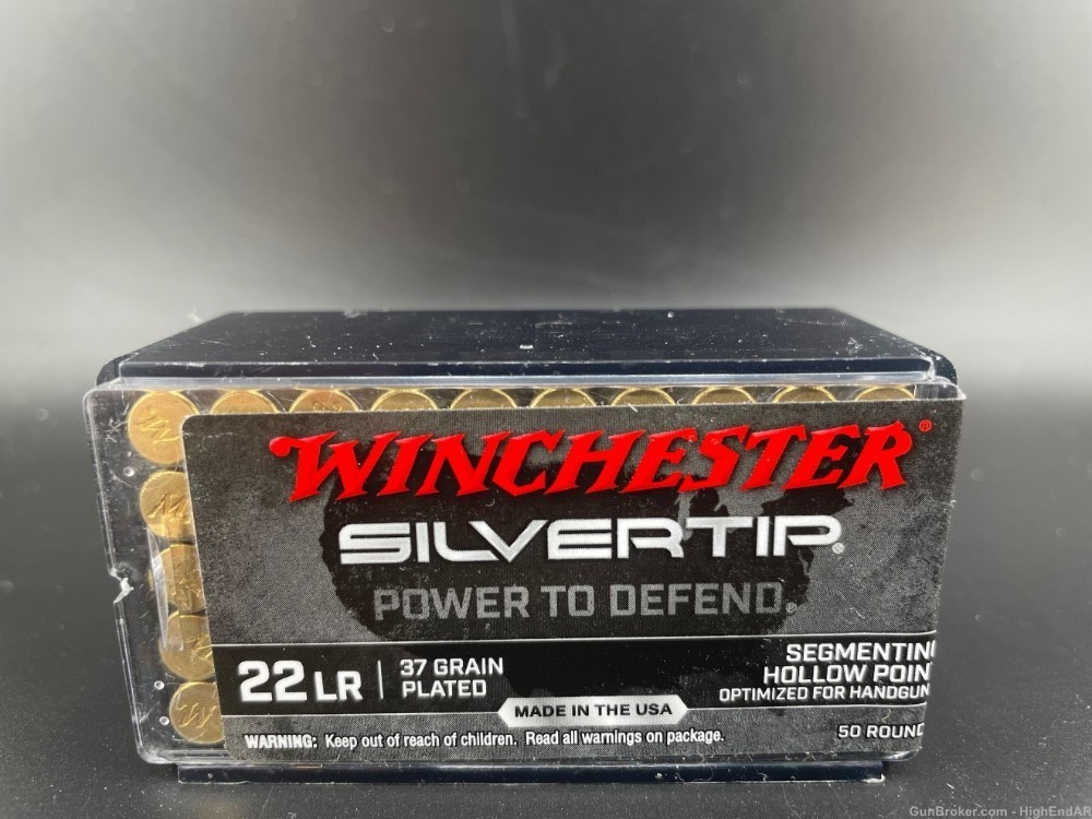 22LR Winchester Silvertip 37gr Personal Defense Segmented Hollow Point-img-0