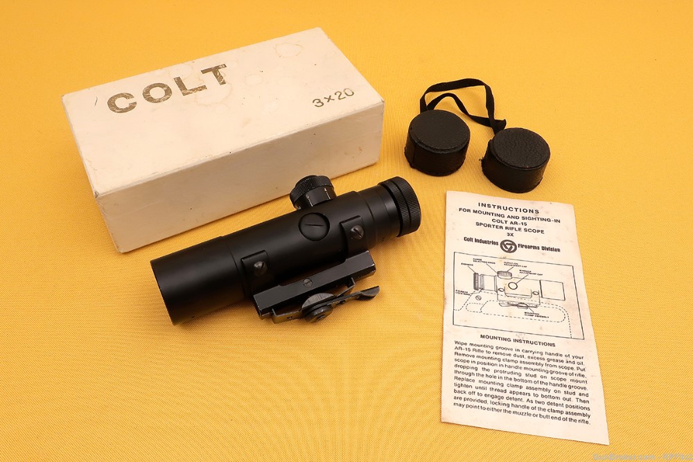 Colt 3x20 AR-15 Sporter Rifle Scope - Made In Japan-img-0