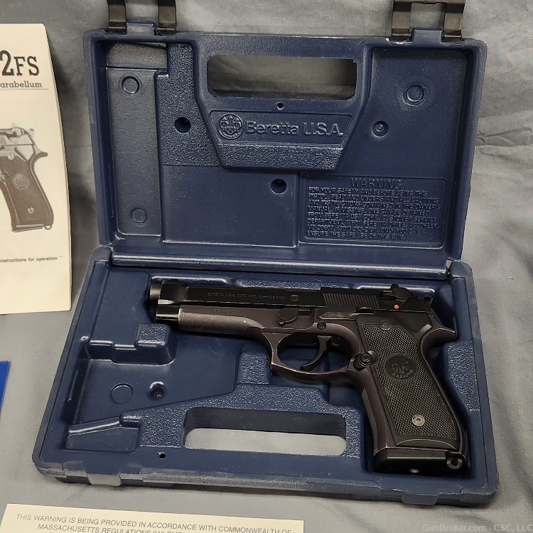 Beretta 92FS pistol 9mm with box USA made-img-34