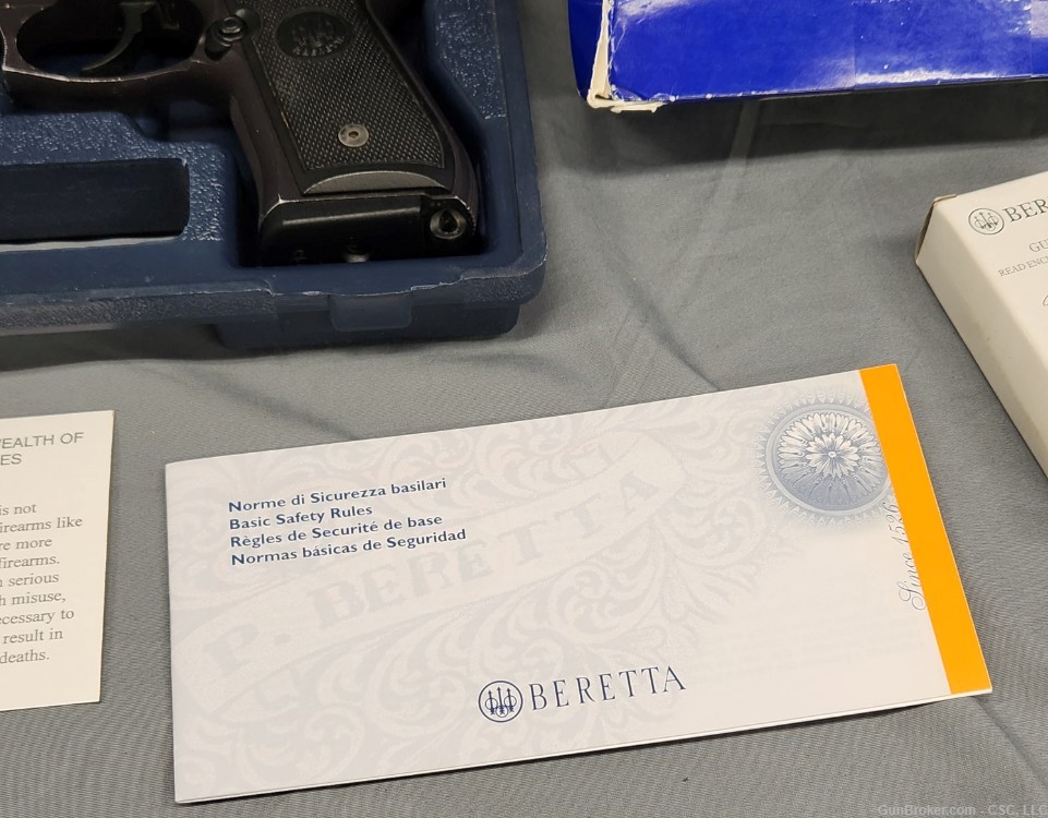 Beretta 92FS pistol 9mm with box USA made-img-30
