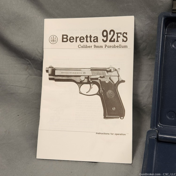 Beretta 92FS pistol 9mm with box USA made-img-27