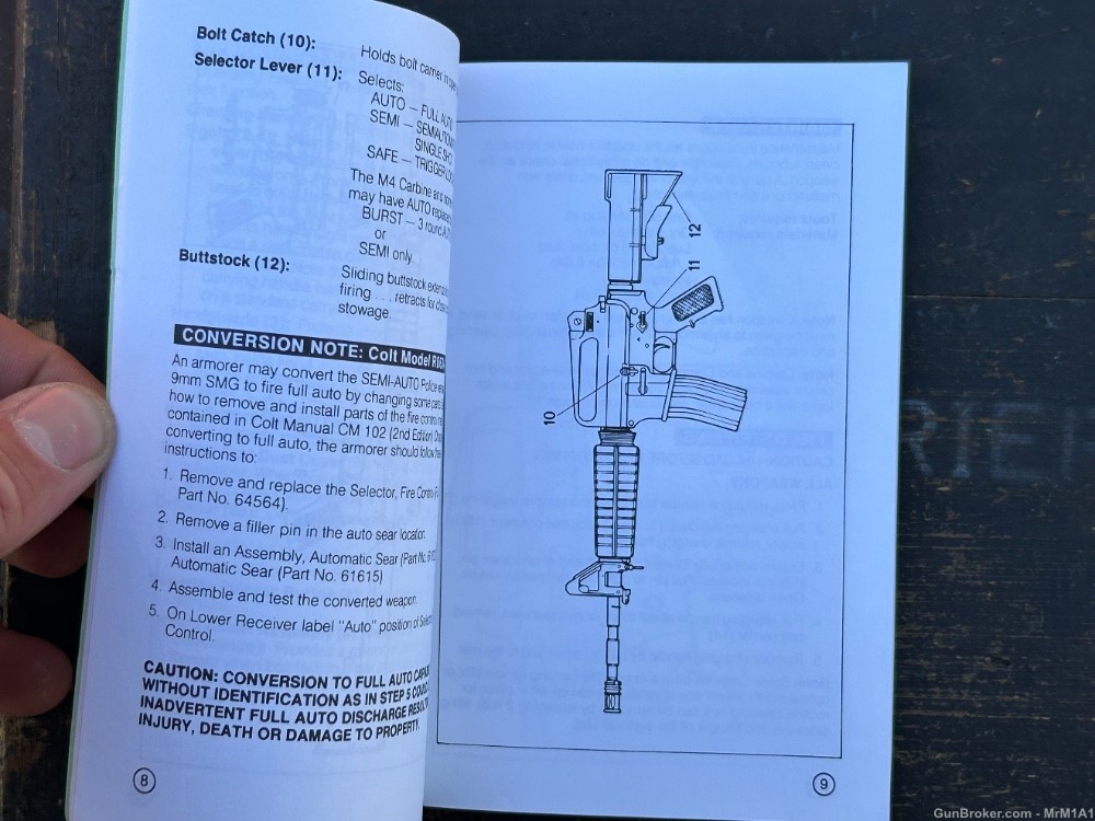 Colt Commercial M16A2 Rifle & Carbine User Manual 1997-img-1