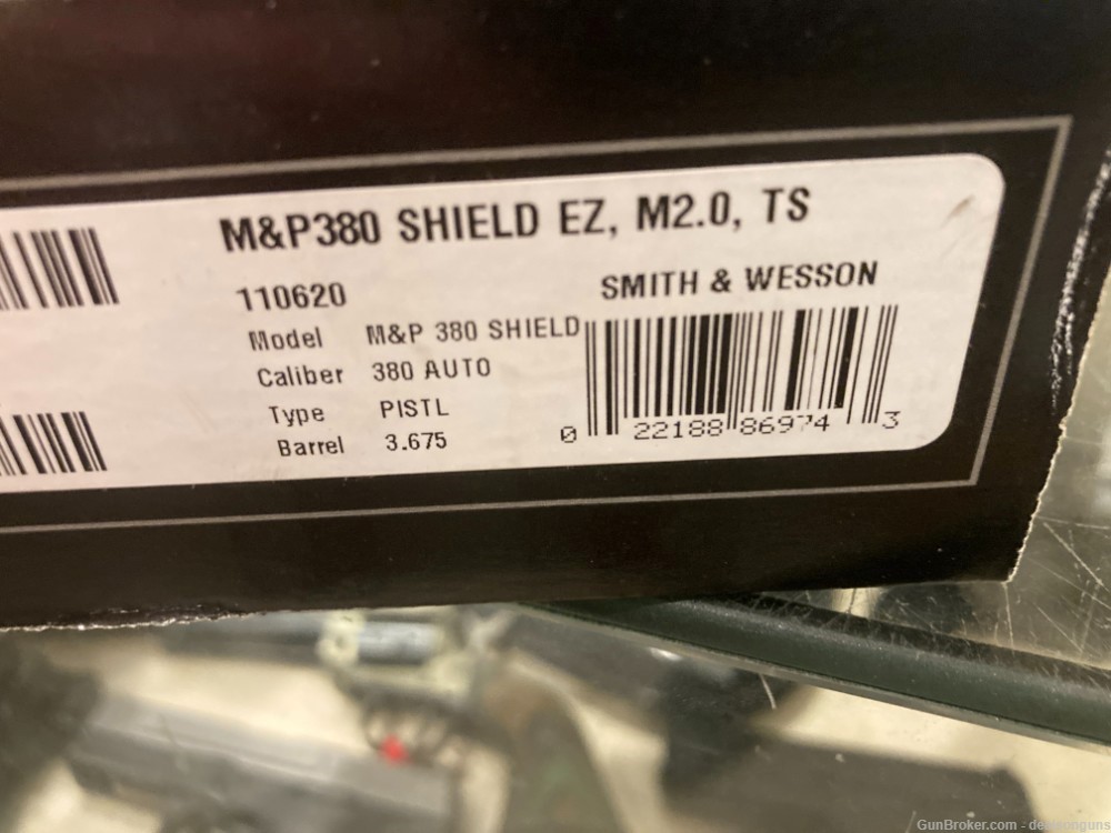 S&W M&P Shield 380 EZ 2.0 in 380acp Model 11663 NIB(no card fees added)-img-4