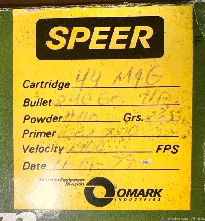 .44 Remington Magnum/SPEER-img-3
